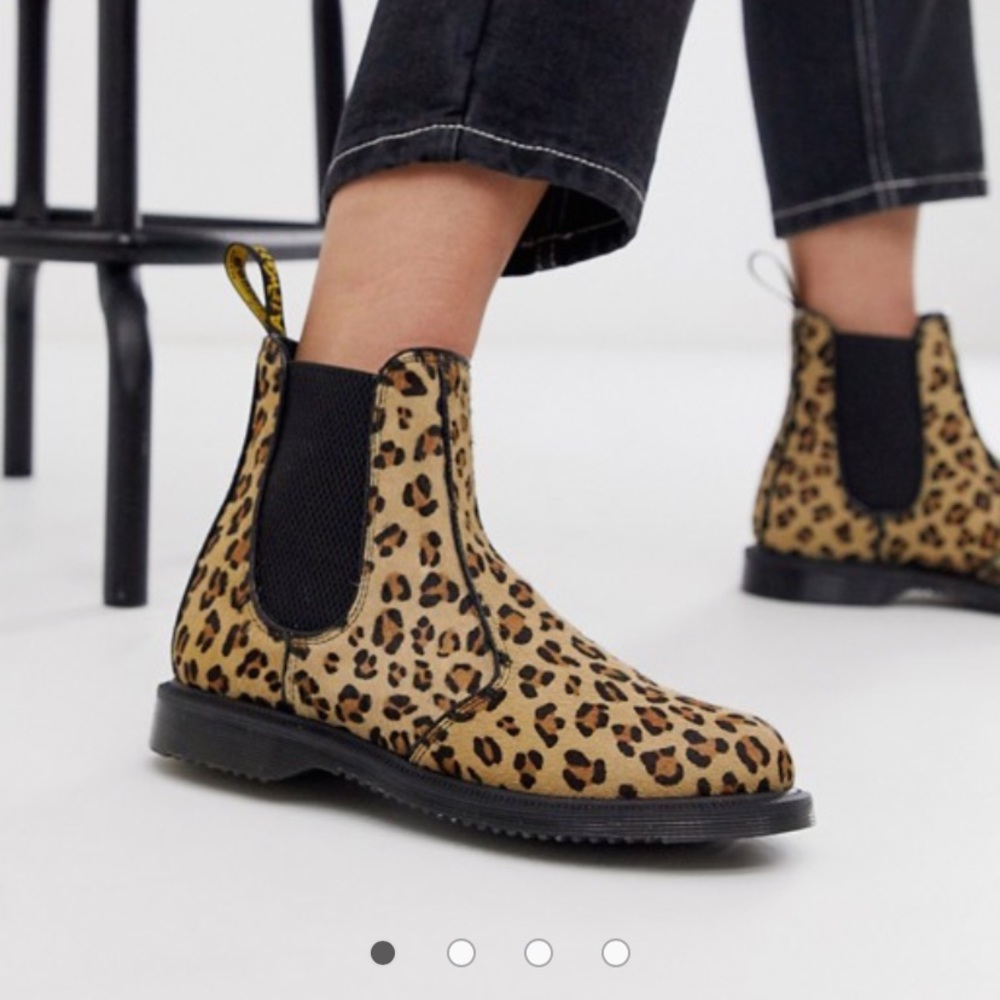 Dr Martens ‘Flora’ leopard calf hair boot SZ 6